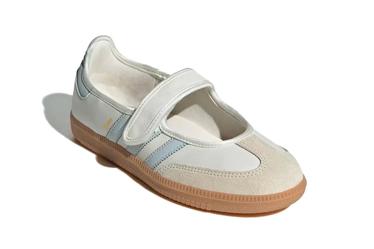 Adidas Samba Jane White Blue Gum Branco