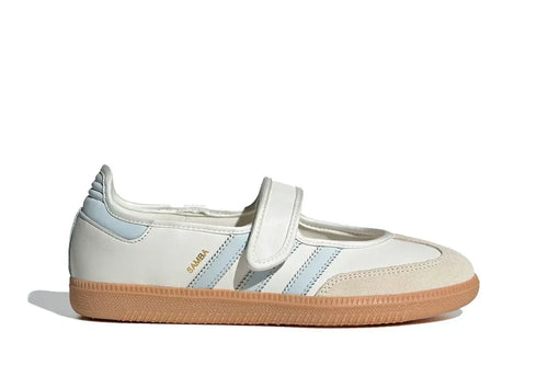 Adidas Samba Jane White Blue Gum Branco