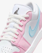 Air Jordan 1 Low Se Paw Print Pink Foam Rosa