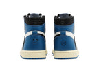Air Jordan 1 Retro High Fragment Design x Travis Scott Couro Branco Azul