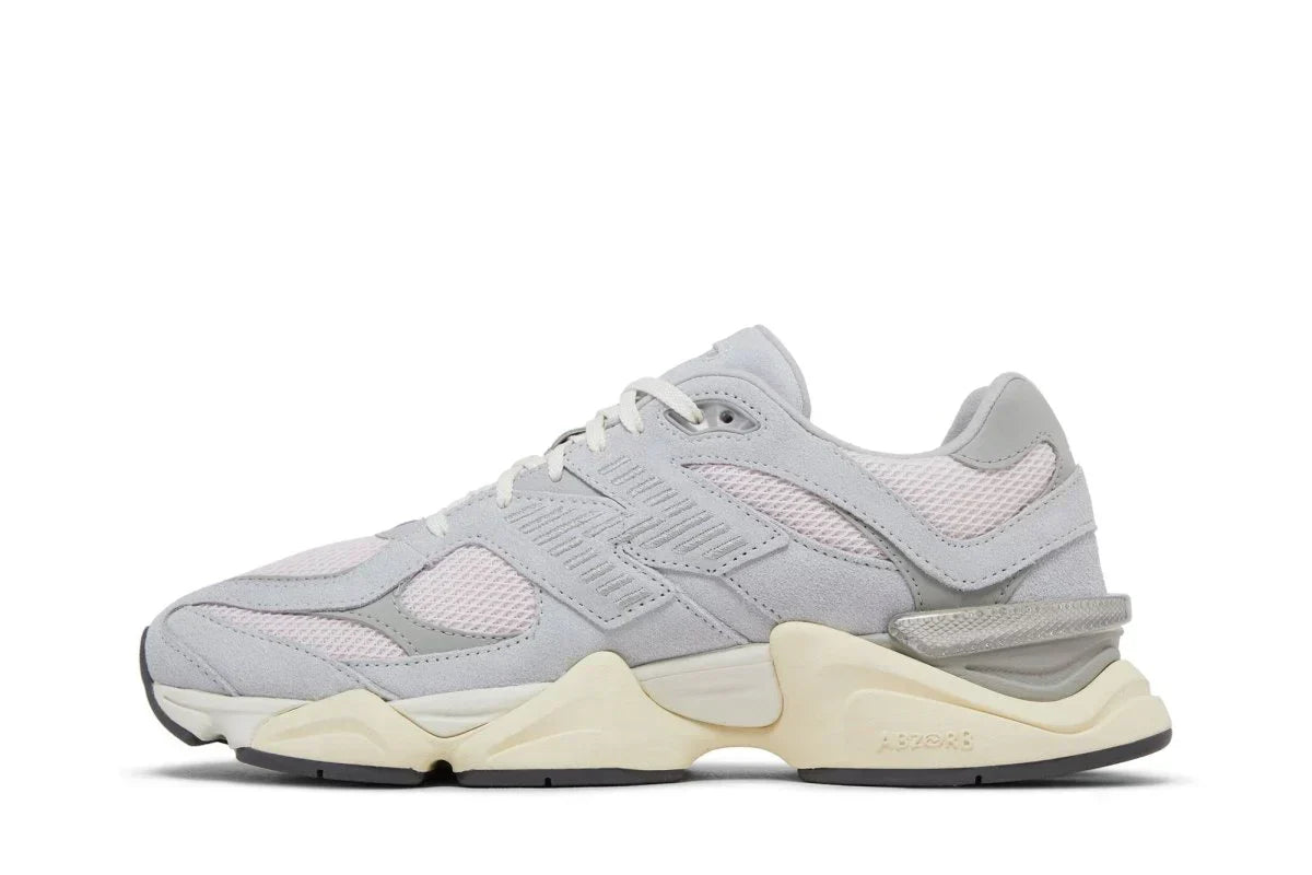 New Balance 9060 Pink Granite Silver Metallic Silver Cinza