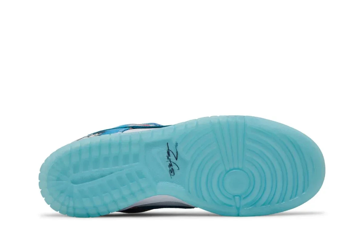 Nike Sb Dunk Low x Futura Skateboard Bleached Aqua Azul